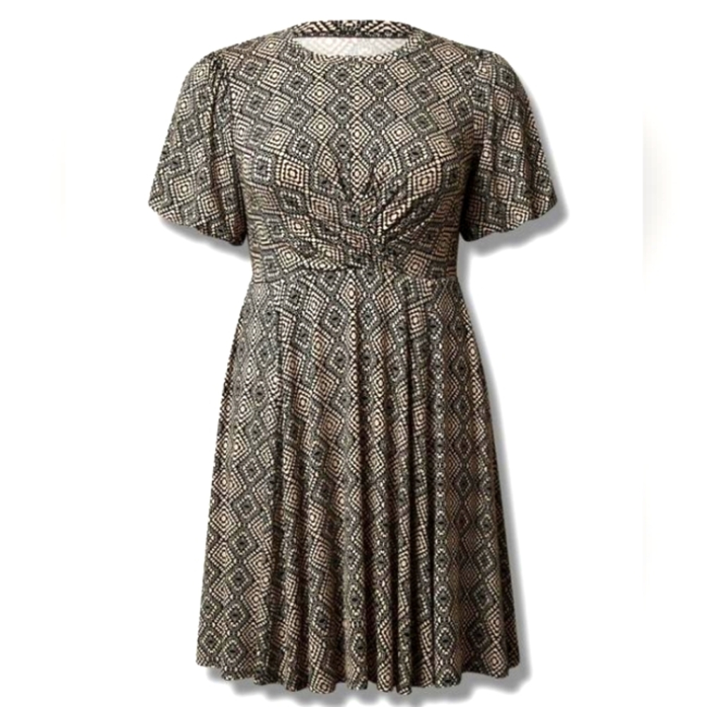 NWT Torrid Mini Super Soft Balloon Sleeve Aline Dress